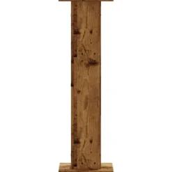 2 - stycken växtställ i åldrat trä - Stabilt konstruerat trä | Storlek: 30x30x95 cm