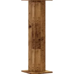 2 - stycken växtställ i åldrat trä - Stabilt konstruerat trä | Storlek: 30x30x95 cm