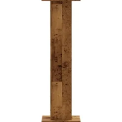 2 - stycken växtställ i åldrat trä - Stabilt konstruerat trä | Storlek: 30x30x95 cm