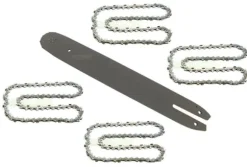 35 cm (14") / 1,3 mm / 3/8" / 50 TG svärd + 4 X kedja för STIHL motorsåg
