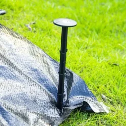 11 cm kraftiga professionella plastspikar för landskaps- och trädgårdsarbete (30 st.), mångsidig ogräsduk, erosionsskyddsnät och presenningspinnar