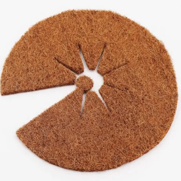 4 Coconut Mulching-skivor 37 cm Kokosfibermatta Kokosfiber Växtskyddsmatta Kokosnöt