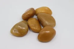 160 kg Polerade småsten Flodsten Pebbles Trädgårdsgrus Prydnadsgrus Gul