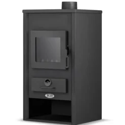 22 kW Fristående vedspis med vattenmantel för stora hem