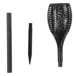 96 LEDs Vattentät Solar Flame Lamp ABS-hus Flimrande Dansande Flame Ficklampa för trädgårdslandskap