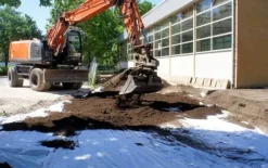 427,5 m² Geotextil fleece Trädgårdsfleece Ogräsbekämpningstyg Dräneringsfleece 200 g 1,9 m