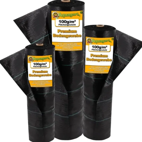 270 m² Ogräsbekämpningsmembran Ogräsfoder Mulchliner 100 g 2 m bred
