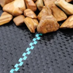 32 m² Ogräsbekämpningsmembran Ogräsfoder Mulchliner 100 g 2 m bred