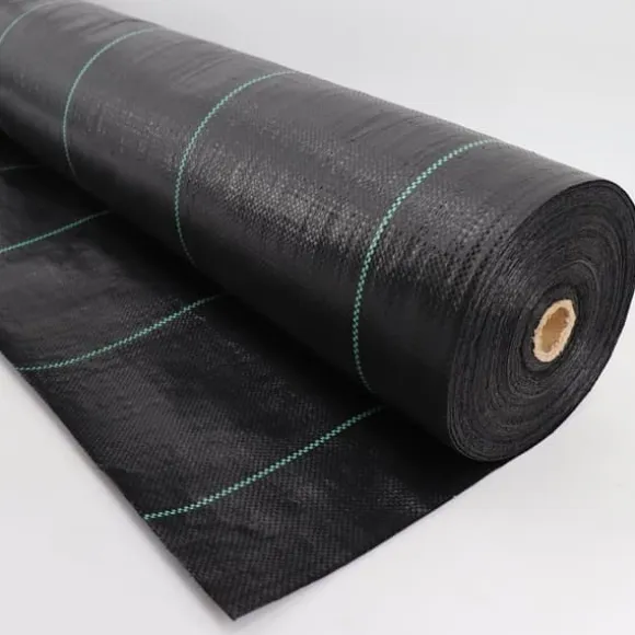 60 m² Ogräsbekämpningsmembran Ogräsfoder Mulchliner 100 g 1,65 m bred