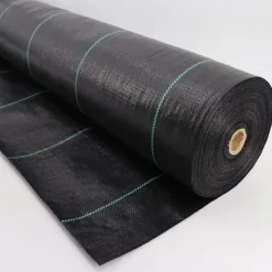 100 m² Ogräsbekämpningsmembran Ogräsfoder Mulchliner 100 g 1,65 m bred