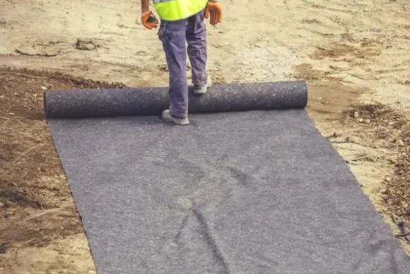 46 m² Pond liner underlay 1000 g Pond Skyddande fleece för Pond liner