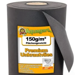 54 m² Trädgårdsfleece Ogräsbekämpningstyg Ogräsfoder Mulchfoder Mulchtyg 150 g 2 m bred