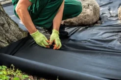 125 m x 1 m Ogräsbekämpningstyg UV-stabilt med 2 ytor Trädgårdsfleece Mulchtyg PES/PP