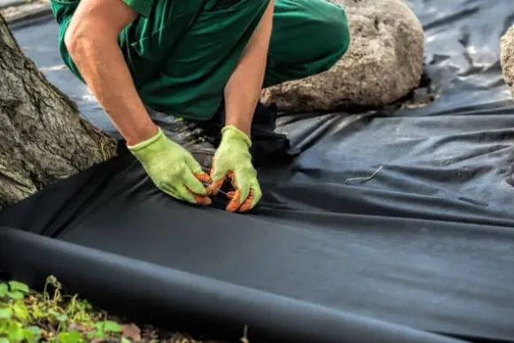 125 m x 1 m Ogräsbekämpningstyg UV-stabilt med 2 ytor Trädgårdsfleece Mulchtyg PES/PP