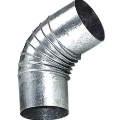 120 mm galvaniserad kaminbåge 45