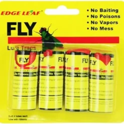 4 remsor av klibbigt papper Catch Trap Fly Killer självhäftande rullar