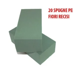 20 SPUGNE PER FIORI RECISI FRESCHI SPUGNA FIORISTA VERDE MATTONELLE