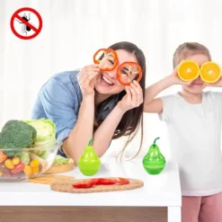 2 st fruktflugfällor för kök, effektiv fruktflugfälla återanvändbar, bekämpar fruktflugor