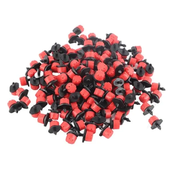 50 st justerbar mini trädgårdsbevattning bevattningsflöde dropphuvud droppblomma växtverktyg