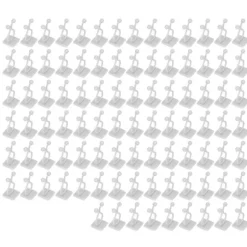 100 st klättervägg för växter, väggklimmer, självhäftande grenfixtur, säkringsklämma, vit