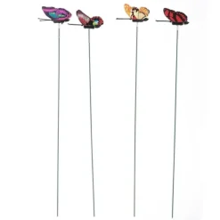 50 st konstgjorda dekorativa fjärilar gräsmatta trädgårdsdekor landskap inomhus utomhus ornament