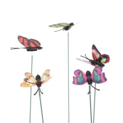 50 st konstgjorda dekorativa fjärilar gräsmatta trädgårdsdekor landskap inomhus utomhus ornament