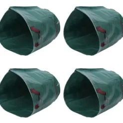 4 st 270L Bärbar Trädgårdspåse Kapacitet Slitstark Vikbar Trädgårdsavfallspåsar Lövpåsar -MEN