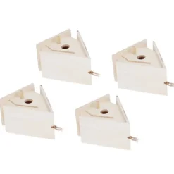 4 st mini hängande trä fågelholk bon bur prydnad hantverk för trädgård innergård dekor