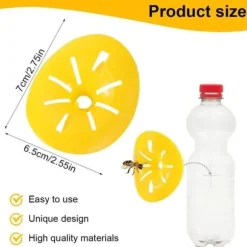 6 st Piege Frelon, Micro Guepe, Piège à Frelon, Piège De Guêpe Fångare D'abeilles Insektsfångare i Plast Piège À Guêpe Fångare