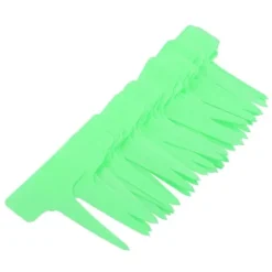 50 st plast T-typ etiketter för växter plantskola trädgård gräsmatta gröna