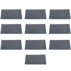 10 st sandfria sandsäckar med dragsnöre, översvämningsskydd i polyester, 23 x 49 cm, dammsäck för källargarage, översvämningsskydd, grå