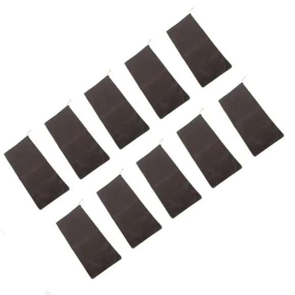 10 ST Sandlösa sandpåsar Dragsko översvämningsvattenbarriärer Polyester 9,8x19,7in Dampåse för källargarage Anti Flood Coffee