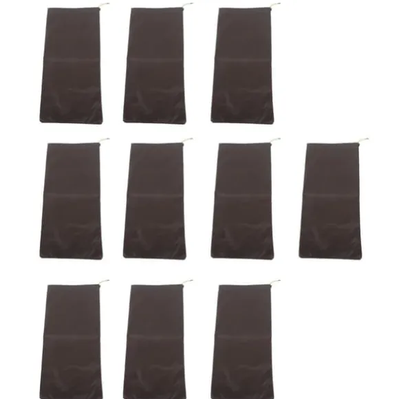 10 ST Sandlösa sandpåsar Dragsko översvämningsvattenbarriärer Polyester 9,8x19,7in Dampåse för källargarage Anti Flood Coffee