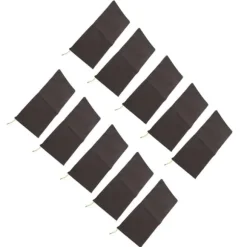 10 ST Sandlösa sandpåsar Dragsko översvämningsvattenbarriärer Polyester 9,8x19,7in Dampåse för källargarage Anti Flood Coffee