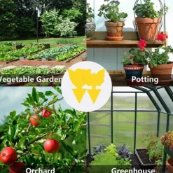 100 st självhäftande flugfällor insektfälla