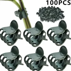 100 st Trädgård Klämma växt Orkidé Blomma Fixering Planta stöd