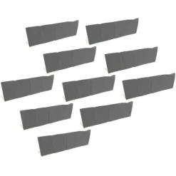 10 st. översvämningssandsäckar professionella tomma regnsäkra dragsko översvämningsskyddssandsäckar för husdörr garage källare grå