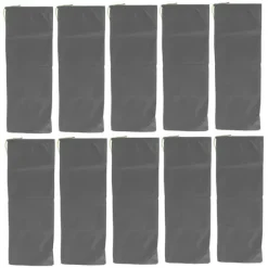 10 st. översvämningssandsäckar professionella tomma regnsäkra dragsko översvämningsskyddssandsäckar för husdörr garage källare grå