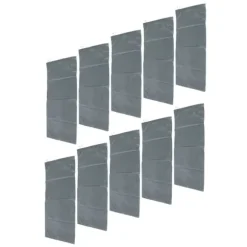 10 st översvämningssandsäckar professionella tomma regnsäkra översvämningssandsäckar för husdörr Garage källare Grå