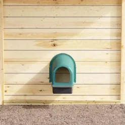 4 st väggmonterade hönsholkar i mörkgrön plast | Färg: Mörkgrön | Storlek: Standard