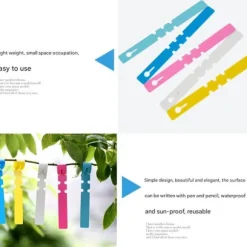 300 st växtetiketter växtträdetiketter utomhus vattentät plastfolie hängande plantskola trädgård trädgårdsetiketter pålemarkörer återanvändbara