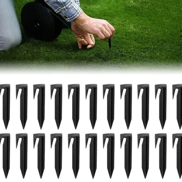 100 st yttre kabelfästspikar, kompatibla med robotgräsklippare från Gardena, Husqvarna, Worx, Bosch
