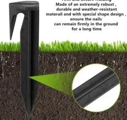 100 st yttre kabelfästspikar, kompatibla med robotgräsklippare från Gardena, Husqvarna, Worx, Bosch