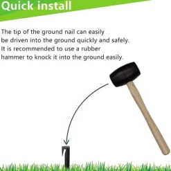 100 st yttre kabelfästspikar, kompatibla med robotgräsklippare från Gardena, Husqvarna, Worx, Bosch