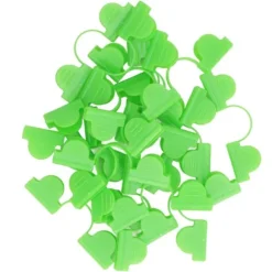 100 STK Växthusklämma Plast Dubbelhuvud Skuggning Trädgårdsbåge Växthusklämma Glasfiber Trädgårdstillbehör 6 mm Ljusgrön