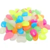 100 stycken självlysande sten Flerfärgad självlysande småsten Pebbles konstgjorda självlysande dekorativa stenar Fluorescerande dekor 61