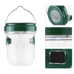 2 stycken Solar Green Bee Trap Insektsfälla Insektsavvisande verktyg Lämpligt för utomhusbalkong Trädgårdsterrass