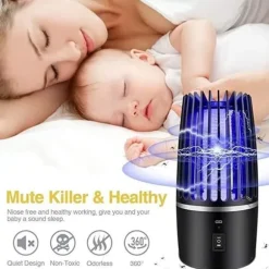 360° UV Mosquito Killer Lamp Uppladdningsbar myggfälla