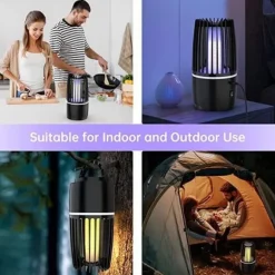 360° UV Mosquito Killer Lamp Uppladdningsbar myggfälla