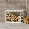 822443 vidaXL Vedhållare Vit 108x64,5x78 cm Furu